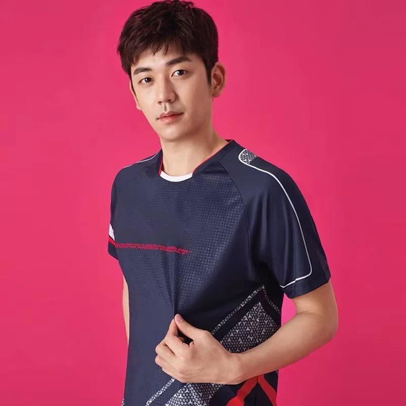 男女同款单件乒羽球服训练健身速干T恤M5181