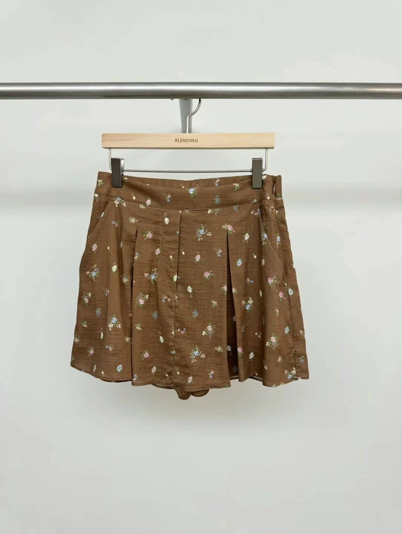 （no退换）韩国东大门正品BLENDING碎花裙裤