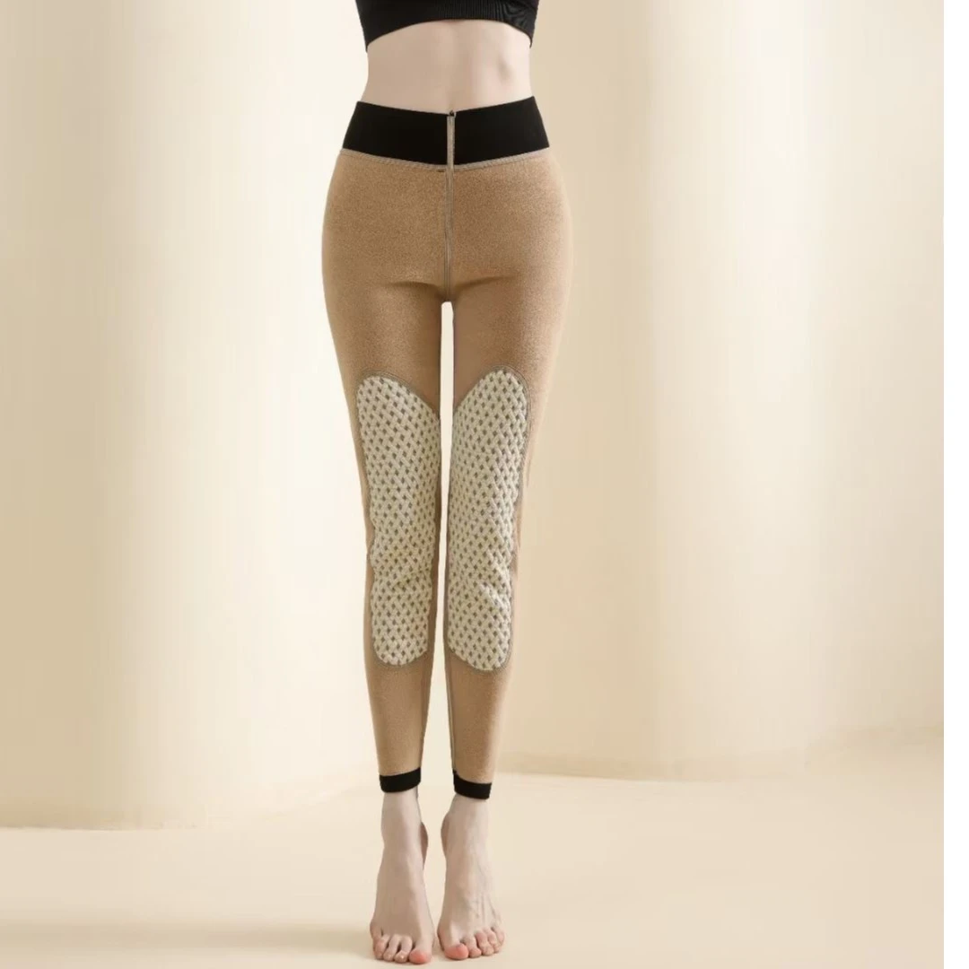 女士秋冬高腰冬季按摩护膝保暖裤防风抗寒打底加厚