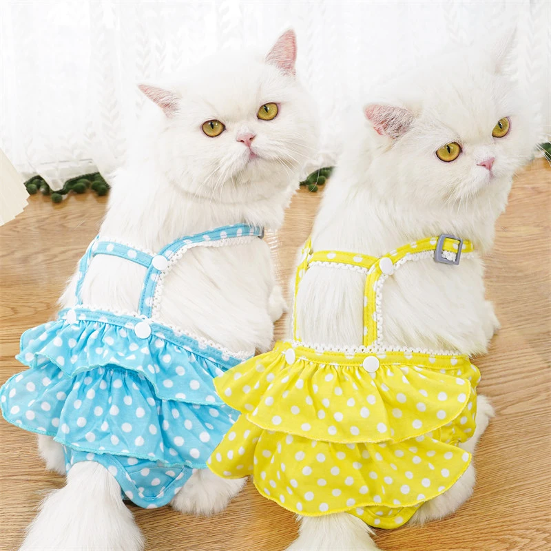 宠物波点背带母狗狗姨妈卫生巾防孕安全裤防交配防骚扰生理裤用品