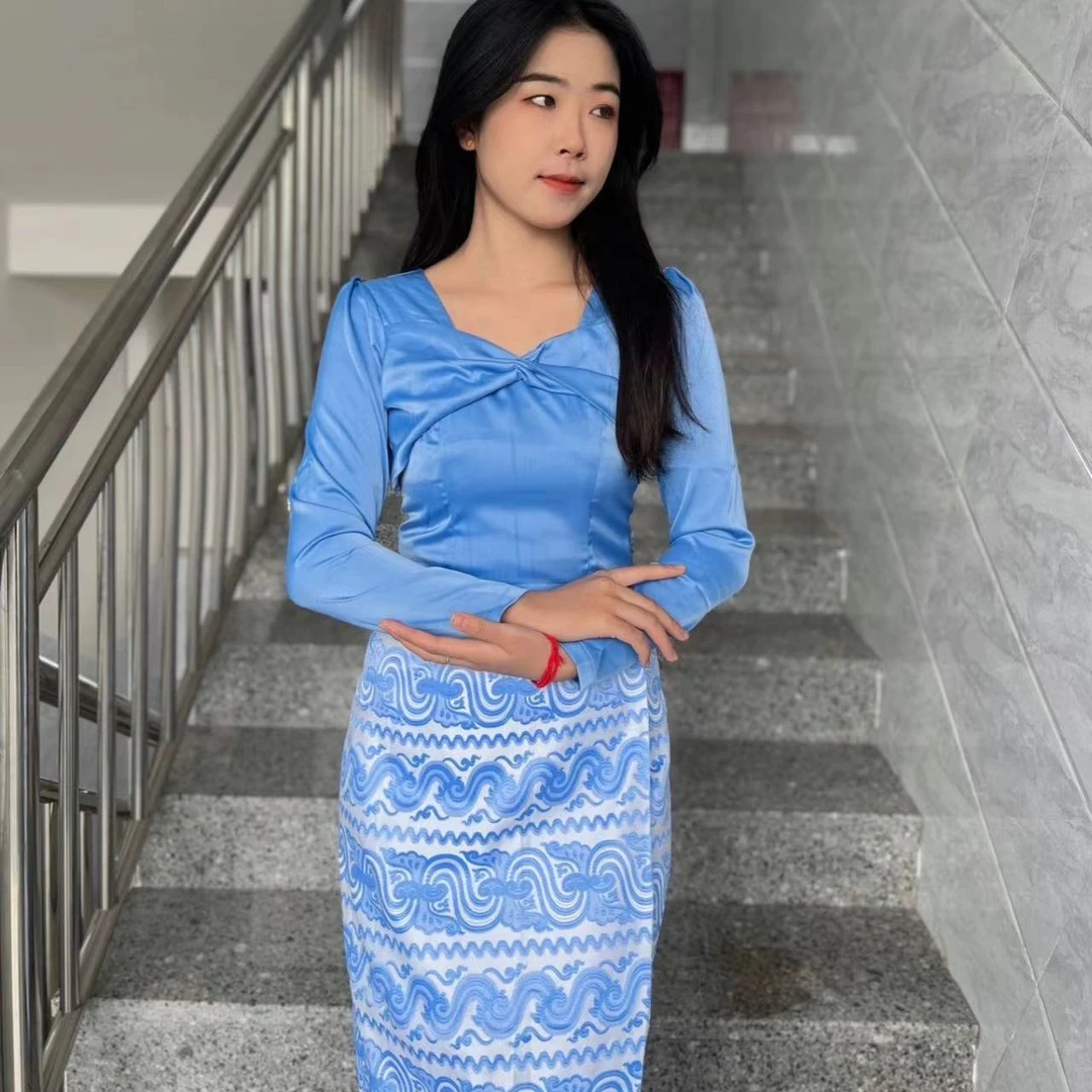 民族服装气质民族风两件套成品时尚休闲长袖傣族服饰