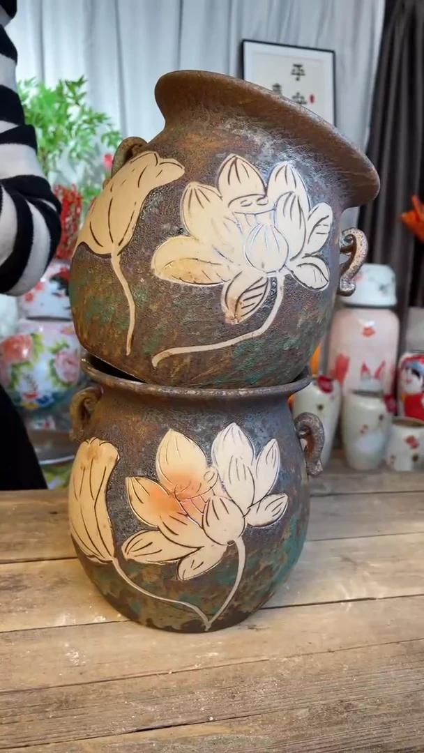 【闪购商品】瓷摆件5-12口径15高16两只一组
