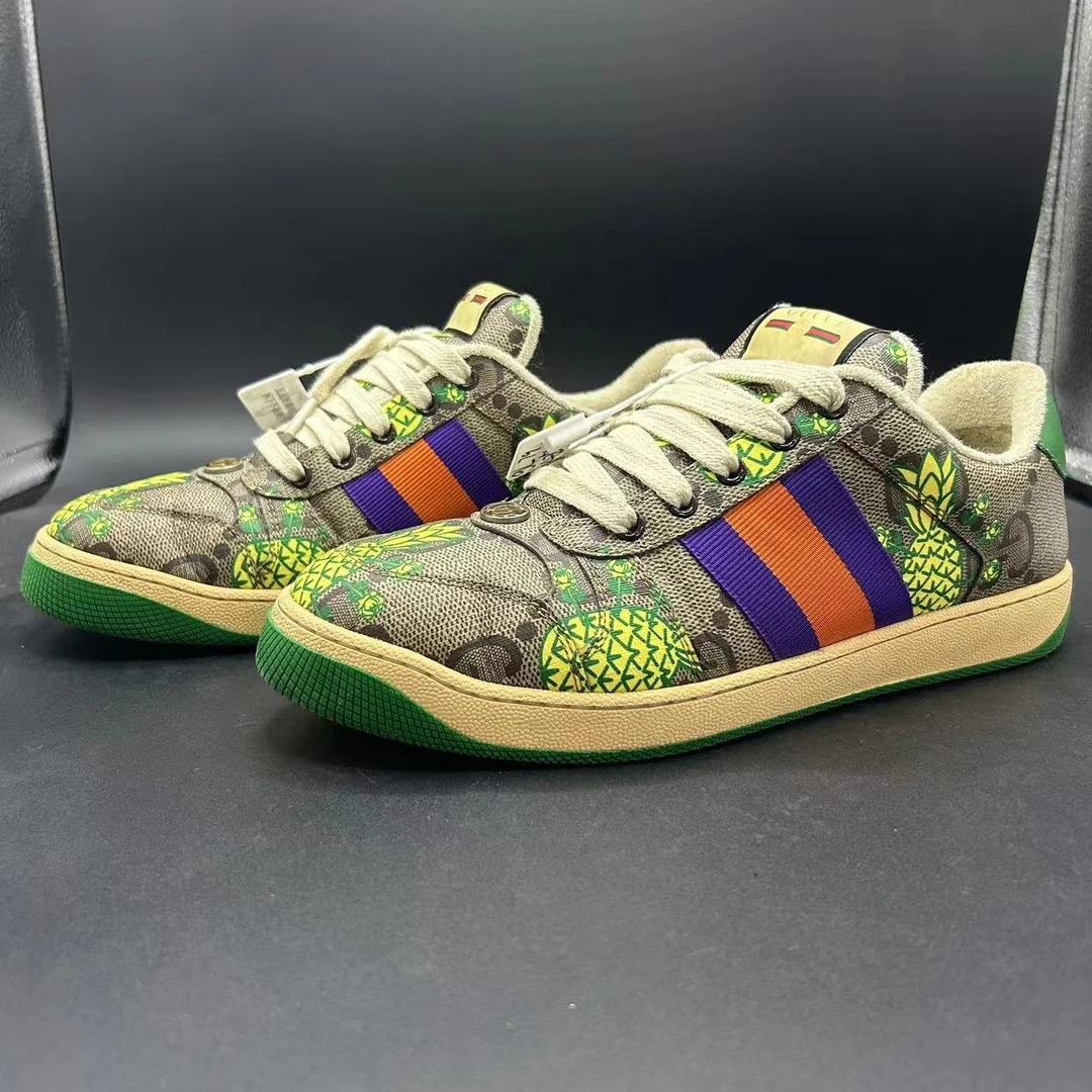 【GL特惠】GUCCI古驰经典菠萝脏脏鞋舒适百搭4205欧码正品保证gl79