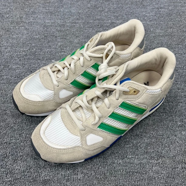40码/内长250/二手正品/阿迪跑步鞋米白绿/公价599