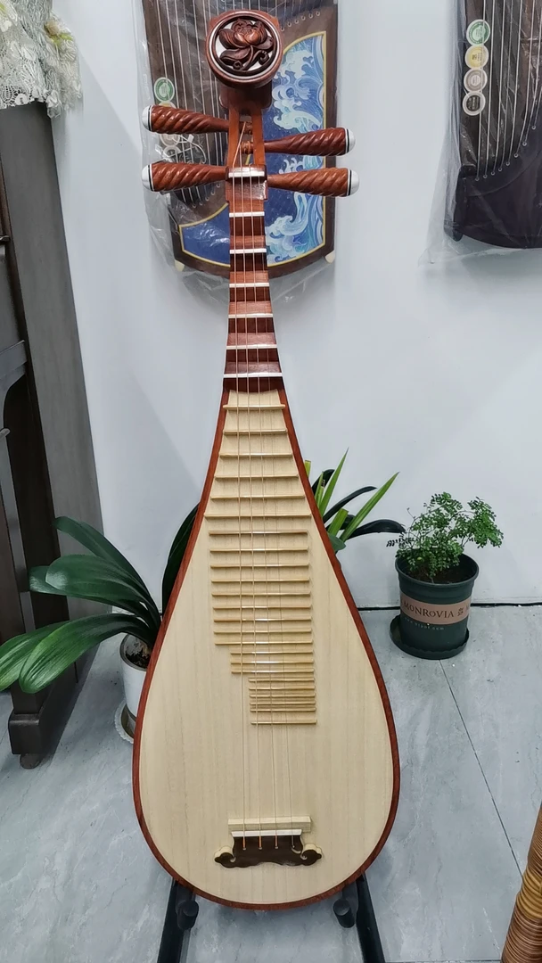 成人琵琶 演奏考级琵琶 红木花梨琵琶手工专业优选制作红花梨