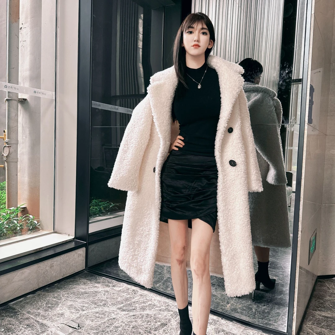 2026新款9966韩版100羊毛短外套加厚毛毛女款休闲时尚
