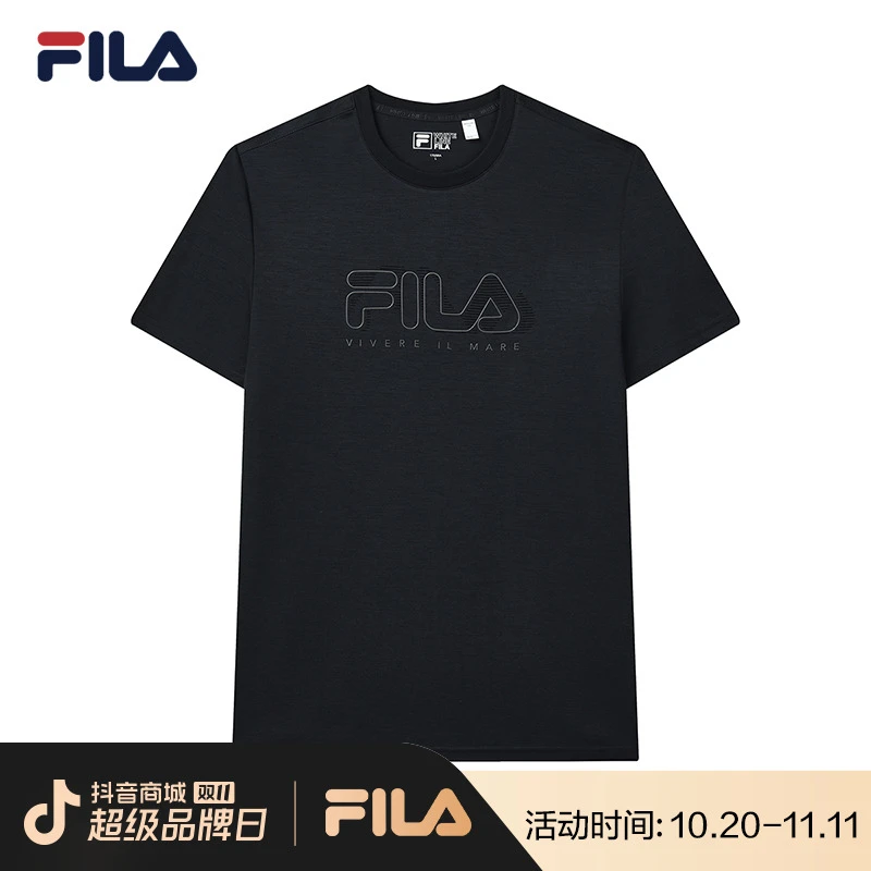 斐乐针织短袖T恤时尚休闲百搭运动圆领T恤基础 F11M227109F