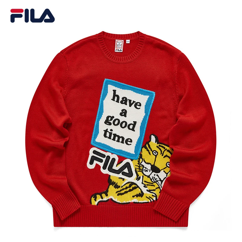 FILA x have a good time 春季情侣时尚毛衣 F11U219403F