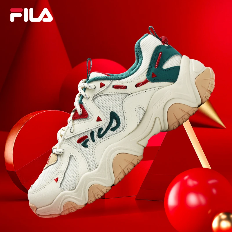 【猫爪4】FILA斐乐情侣老爹鞋2023夏季休闲鞋男女款F12M312101F