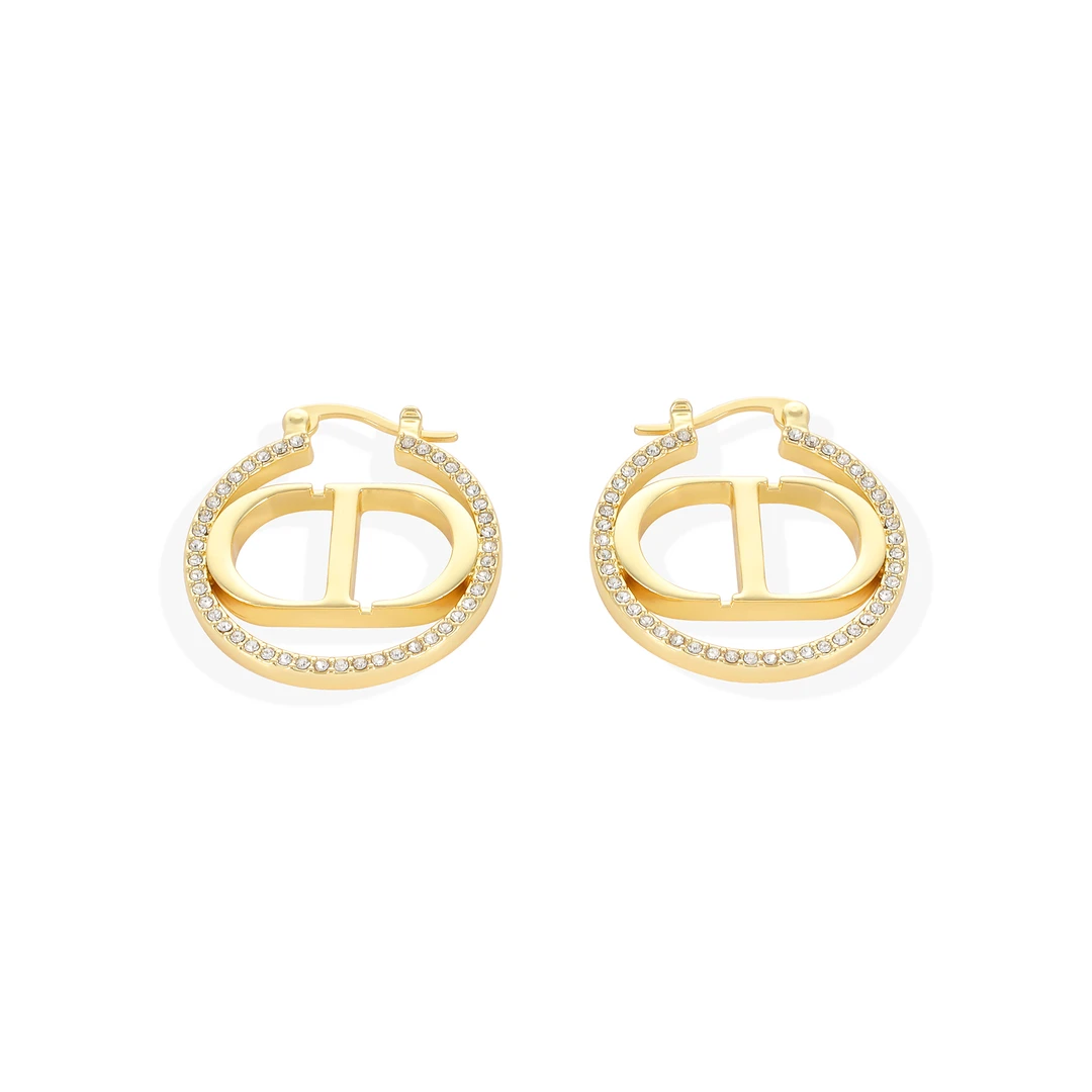 铜合金锆石耳饰 CNC精工 CD【尼河日照】经典精致轻奢耳环  3837