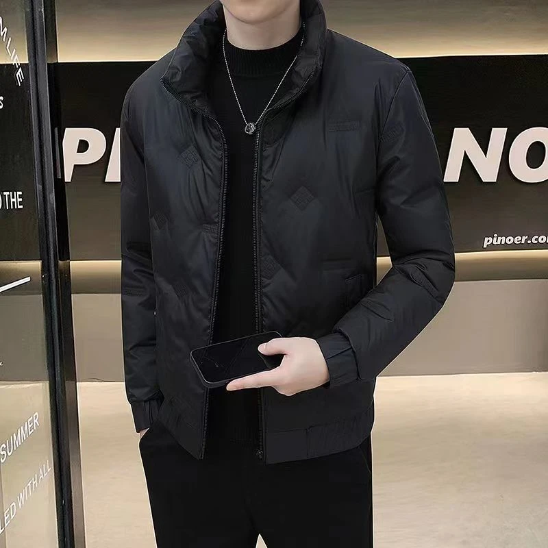 波司澄羽绒服男短款立领防寒防水2023冬季新款休闲男士羽绒服外套