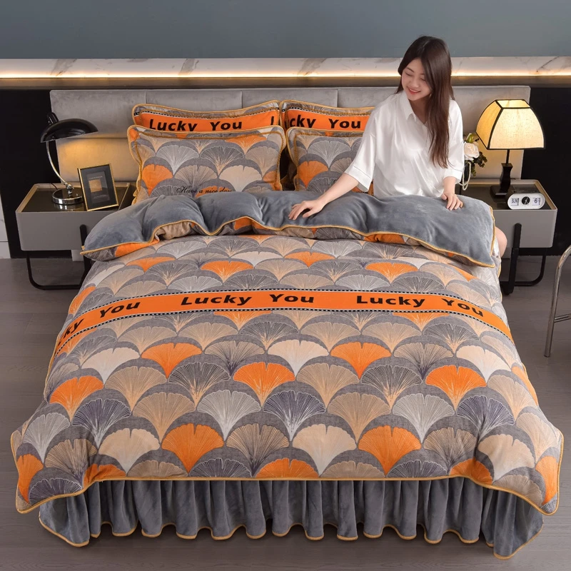 【活动中】加厚牛奶绒四件套防静电不掉色不掉毛不缩水床上用品