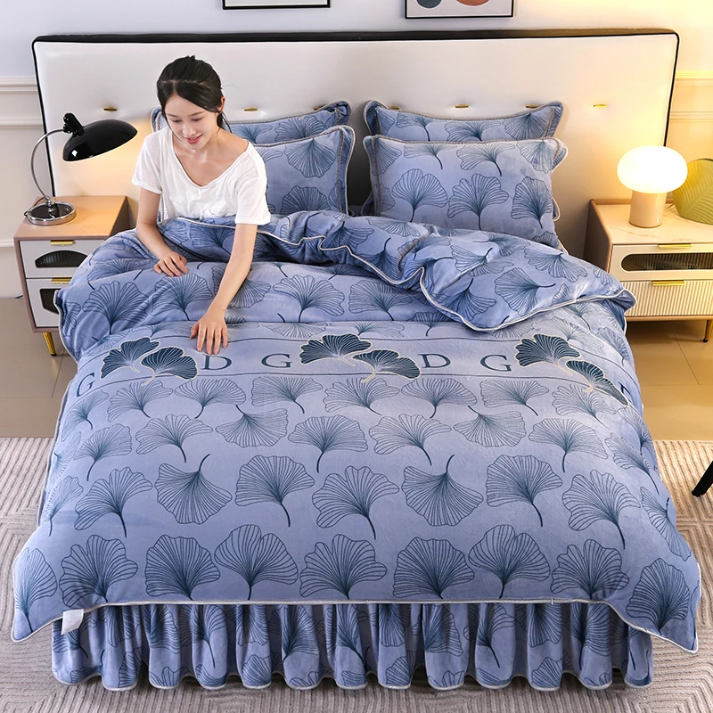 【活动中】加厚牛奶绒四件套防静电不掉色不掉毛不缩水床上用品