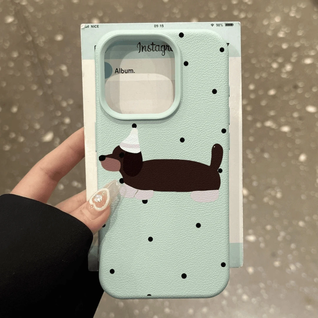 帽子狗狗适用苹果14PROMAX手机壳iPhone15简约13新款16保护套软11