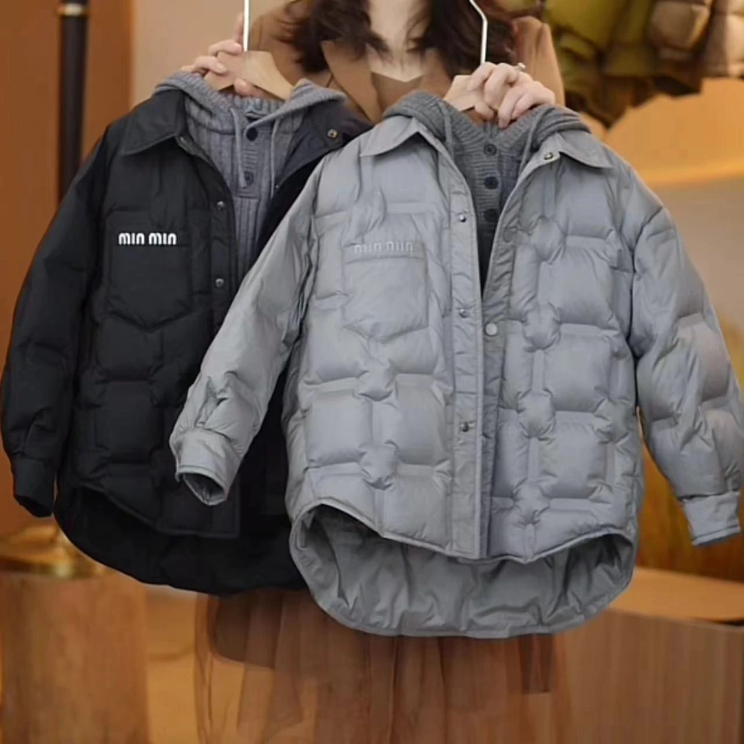 【现货】儿童羽绒服90白鸭绒时尚男童韩版宽松保暖加厚轻羽绒YG6477