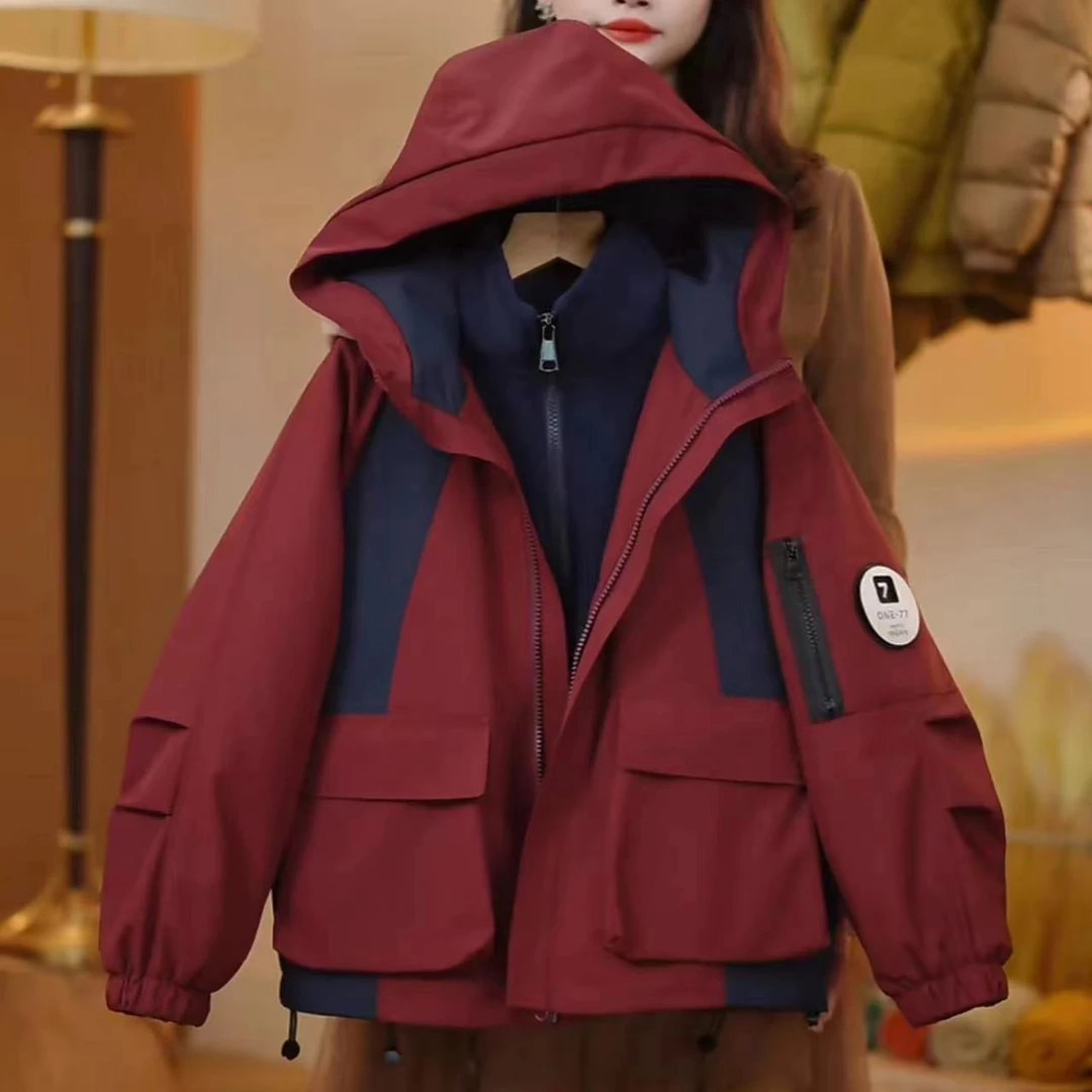 【现货】儿童冲锋衣休闲潮流男童中大童百搭外套韩版秋冬外套YG6448