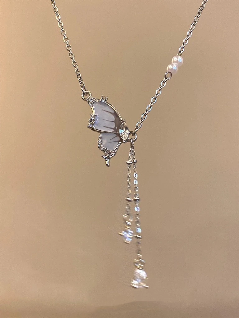 铜合金项链 A250气质时尚百搭简约轻奢蝴蝶项链