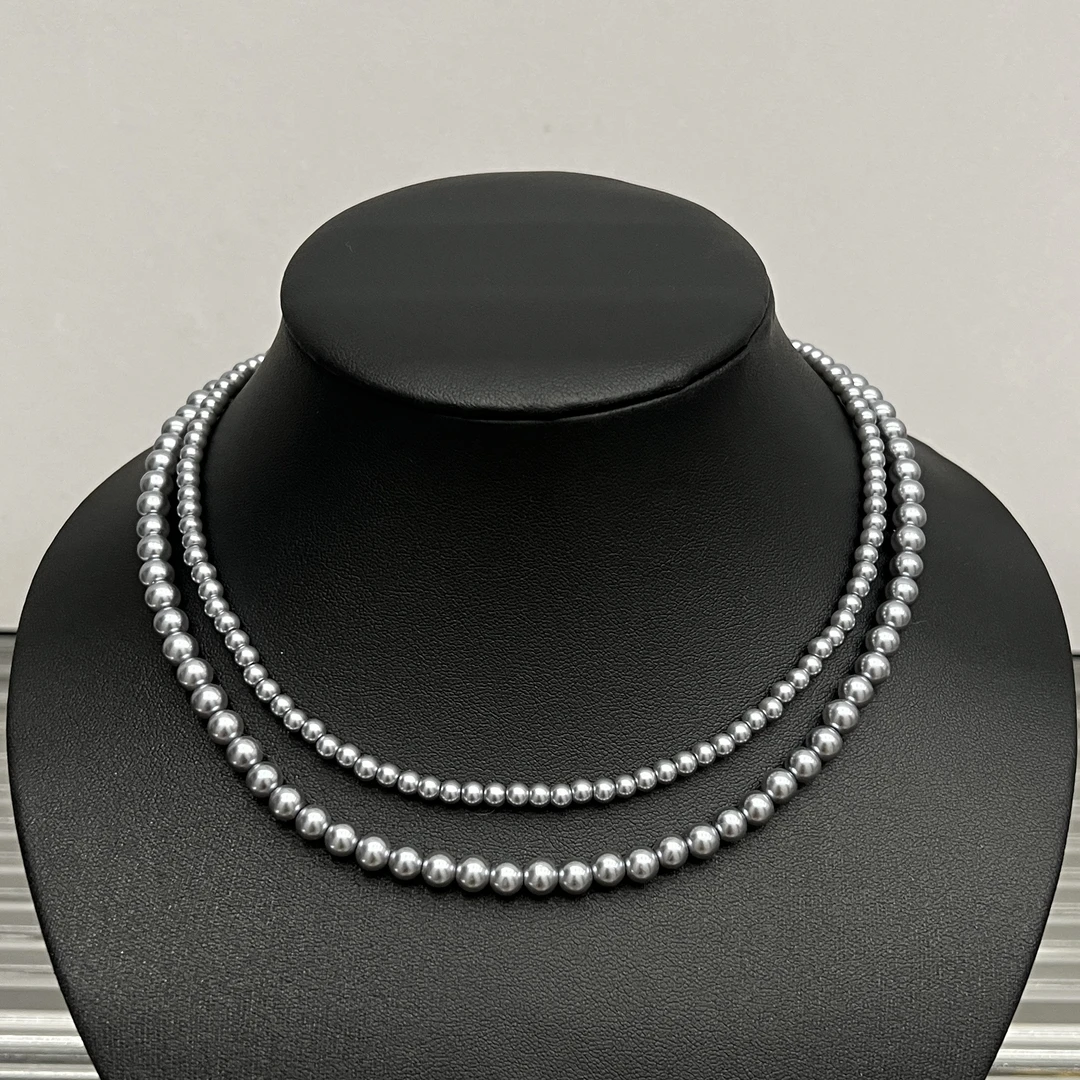 钛钢项链 F63优雅经典简约气质百搭时尚项链珠子