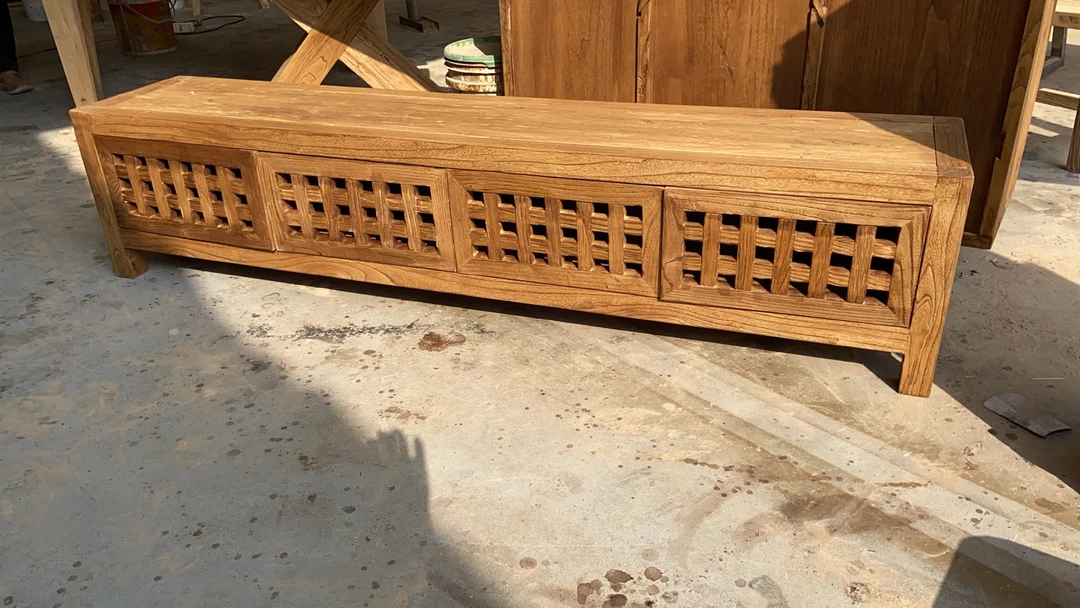 风化老榆木电视柜矮边柜链接