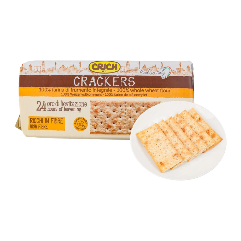 可意奇意大利进口全麦 苏打 饼干250g一包 早餐独立包装梳打零食