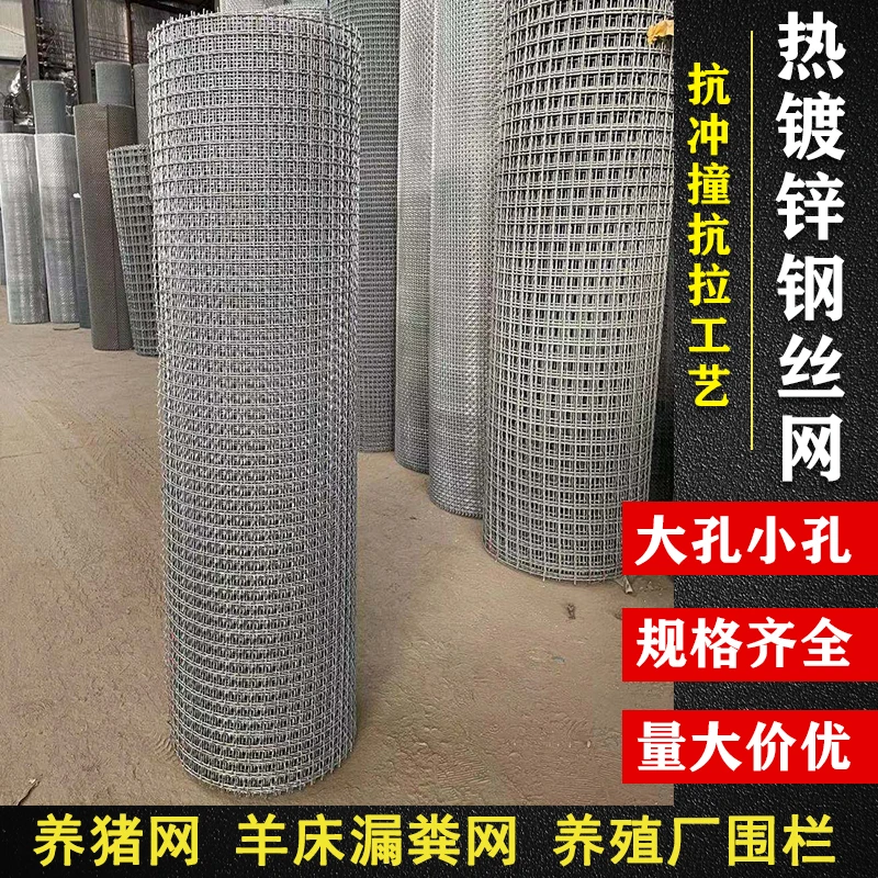 热镀锌钢丝防锈编织轧花野猪羊床整卷防护丝网养殖围栏筛石隔离网