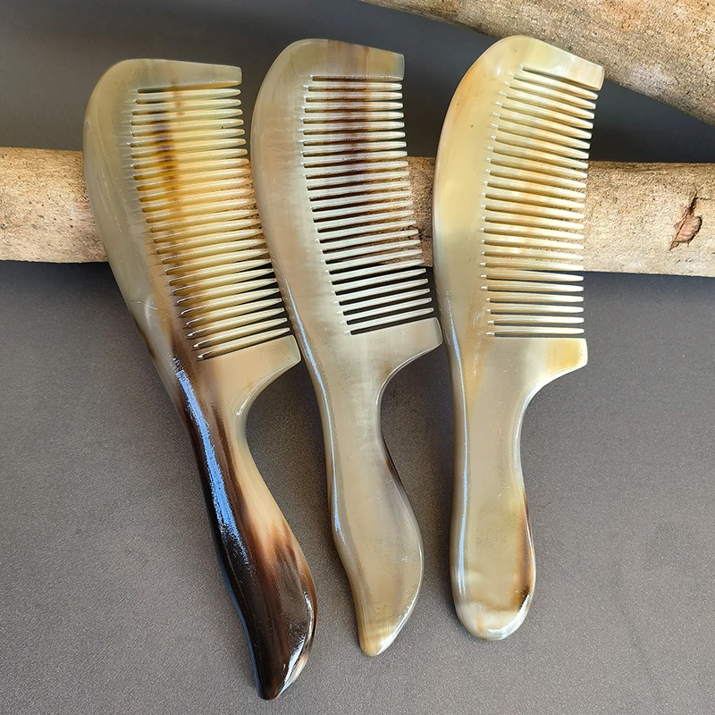 正宗真牛角梳子女士家用按摩梳子