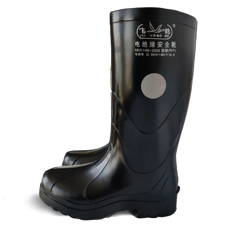 飞鹤正品雨鞋防水绝缘007天然橡胶雨靴耐磨下雨水鞋防滑高筒轻便