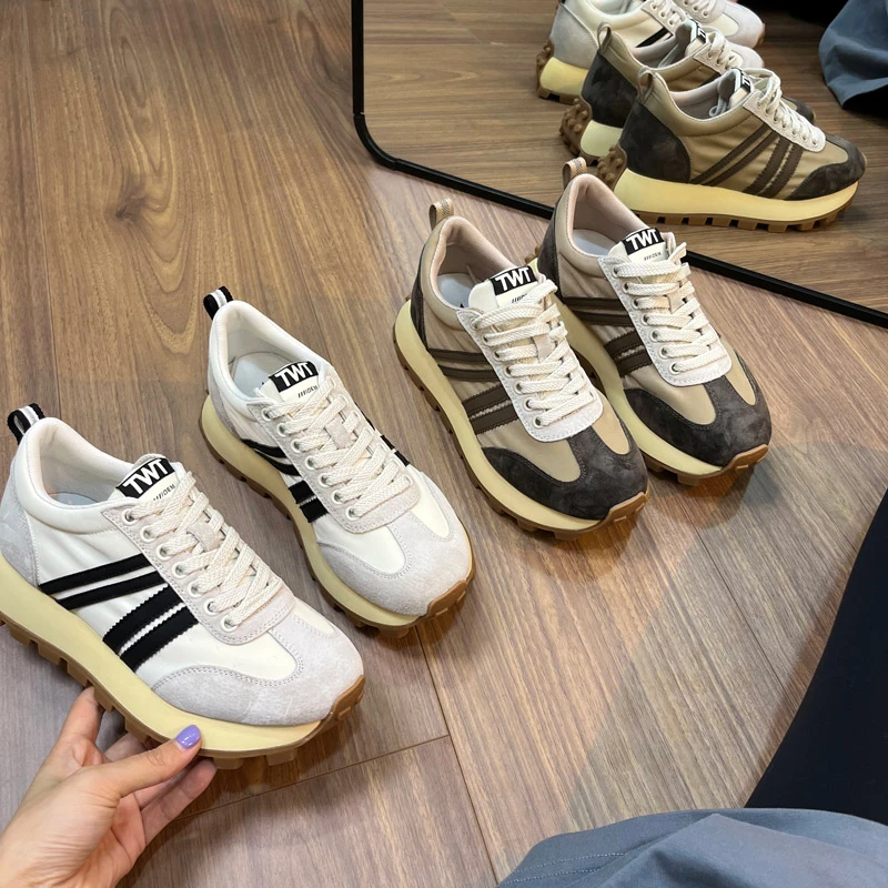『UM』栗子厚底阿甘鞋女2024年新款春季韩版百搭小众街拍运动休闲鞋
