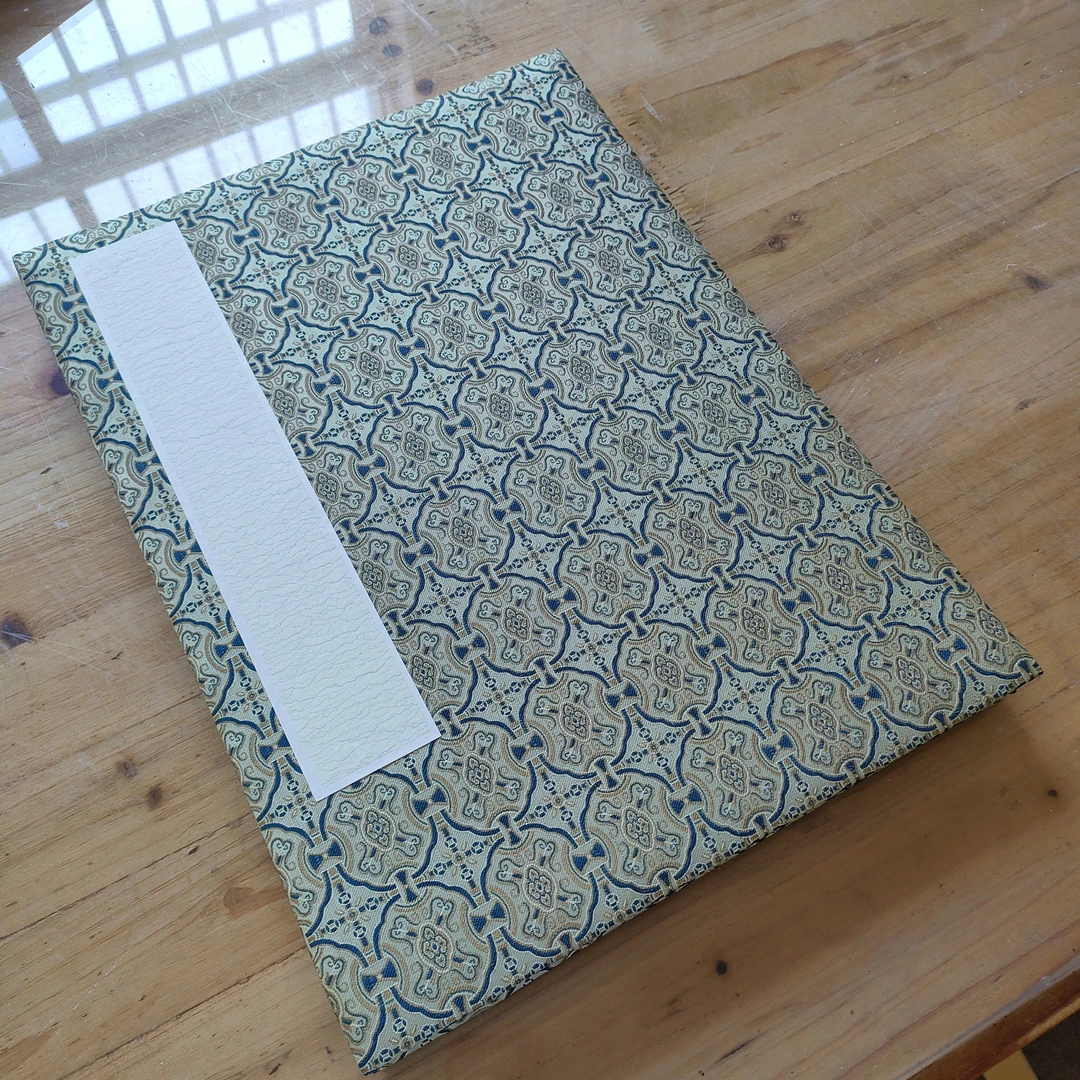 嵌入式册页40*30㎝六折十二页厚卡纸生宣熟宣半生熟备注三款封面选