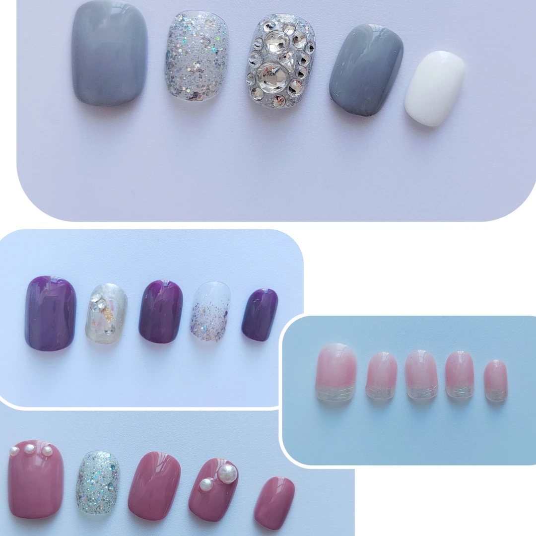 福利活动款纯手工穿戴甲甲片气质时尚夏季爆闪