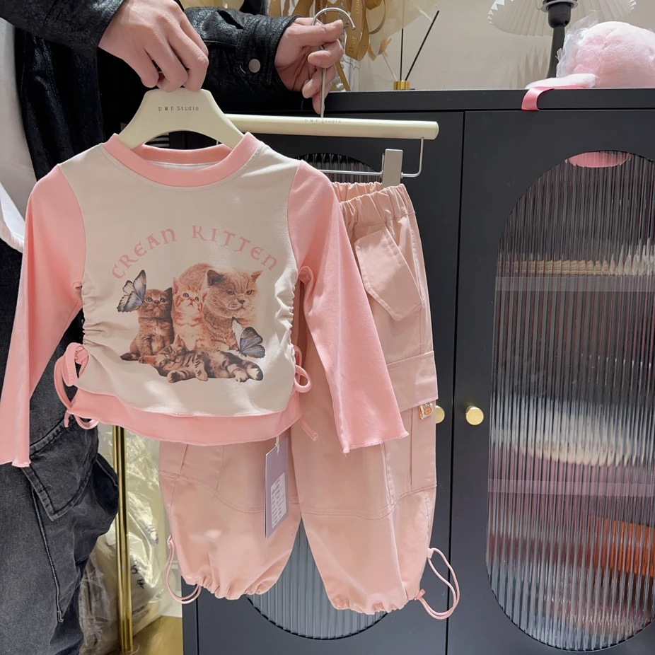 【实体商场品牌】dmf&kids 9027春季新品韩版T恤辣妹短上衣体恤棉T