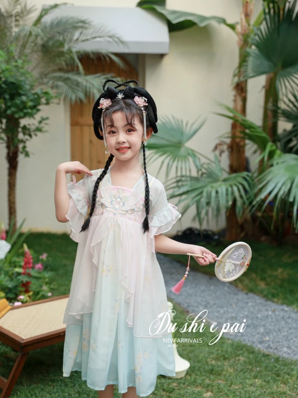 【原创设计品牌】dsep&kids 2008汉服女童夏款古装风古风夏季公主裙