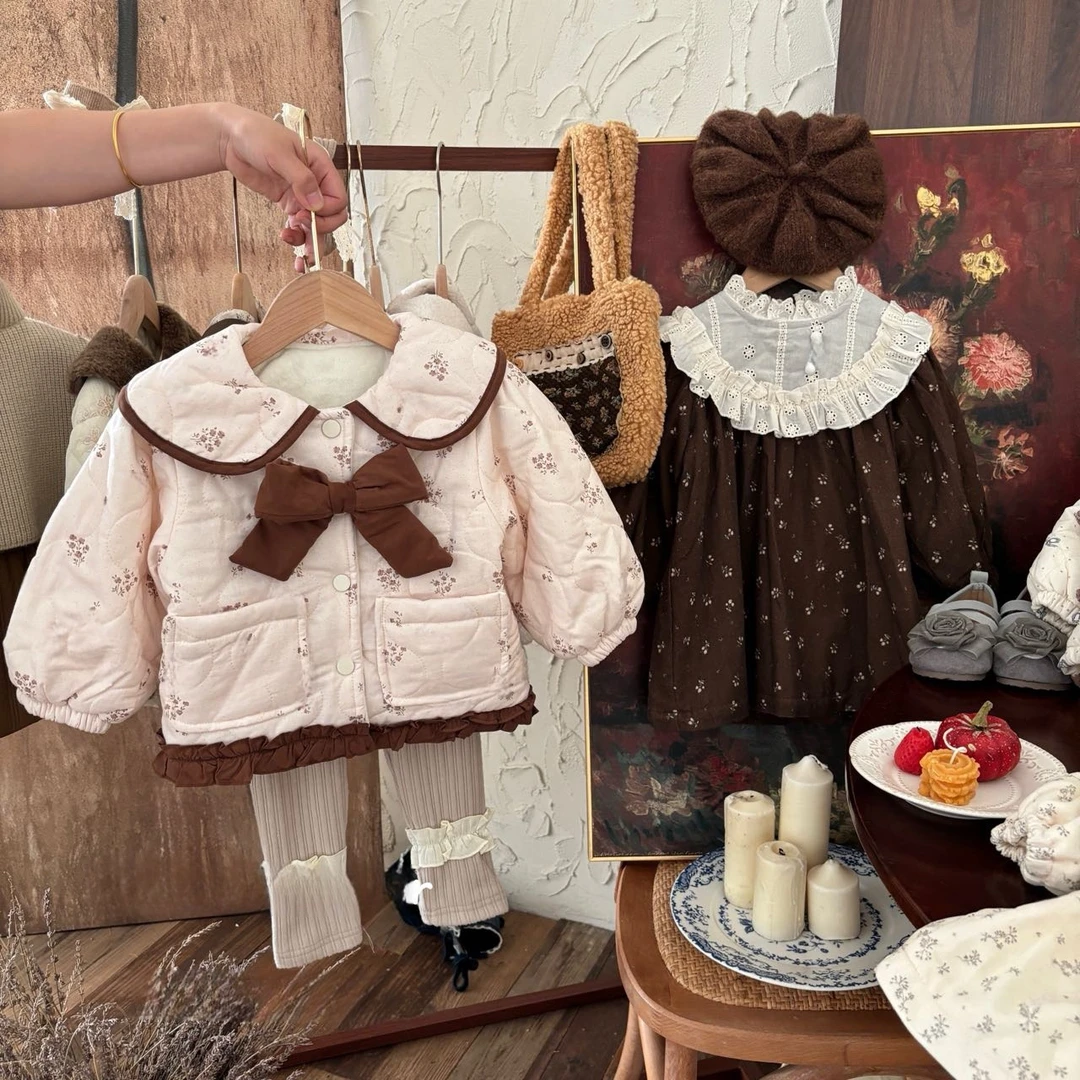 【原创设计品牌】nt&kids 2063秋冬新品女童棉服外套儿童夹棉棉袄