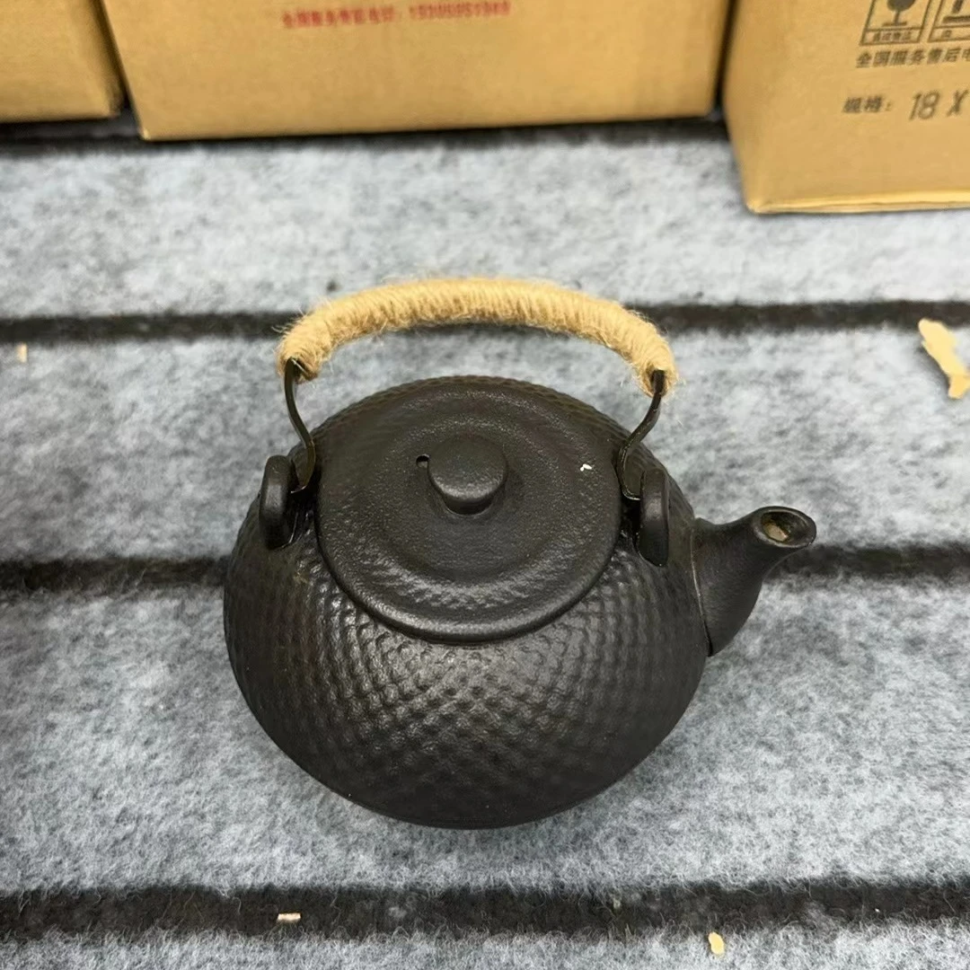 金风茶具闪购链接C690-黑陶日式提梁壶（小）