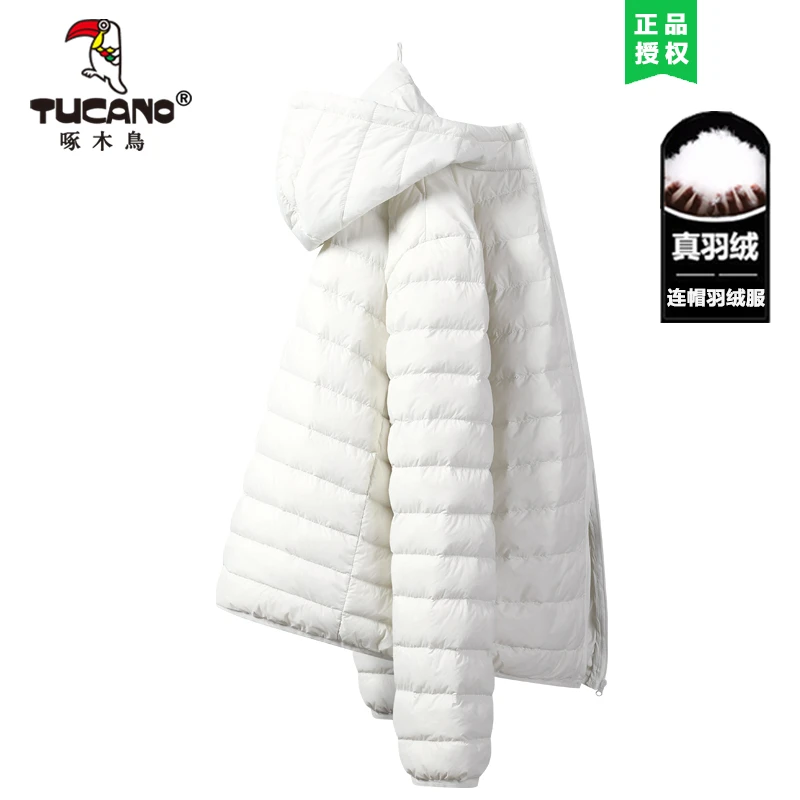 TUCANO/啄木鳥 轻薄羽绒服男女2023新款冬季时尚薄款情侣连帽外套