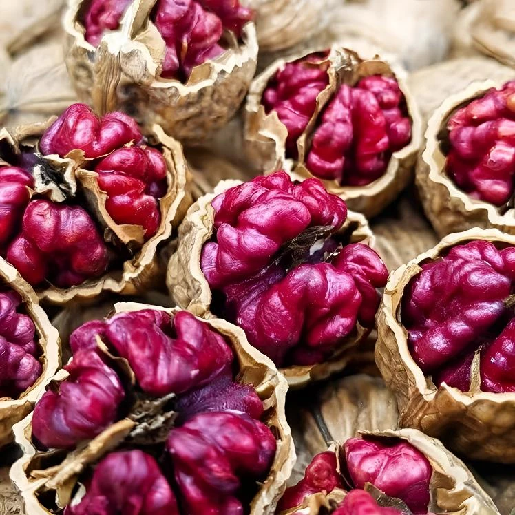 新货稀有红衣核桃新疆阿克苏薄皮核桃花青素农产品养生营养食品