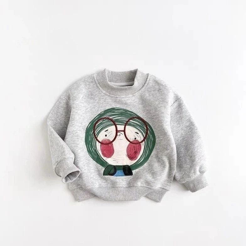 直播间拍单链接女童卫衣秋季2023儿童新款卡通洋气