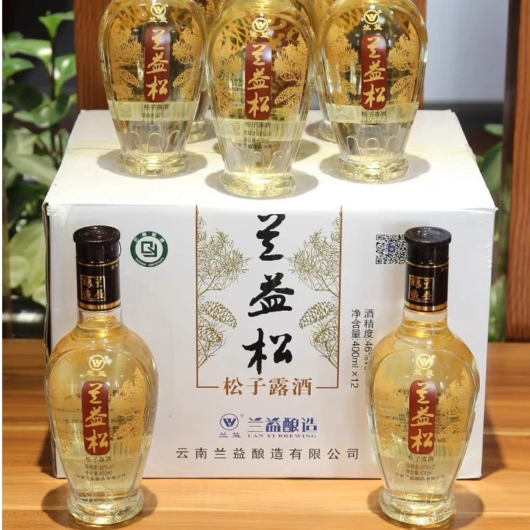 兰益【云南特产】兰益松 松子露酒 46度400ml*12瓶46度400