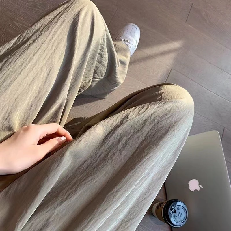 夏季薄款山本裤女垂感高腰时髦复古小个子修身防晒慵懒风凉凉裤裤