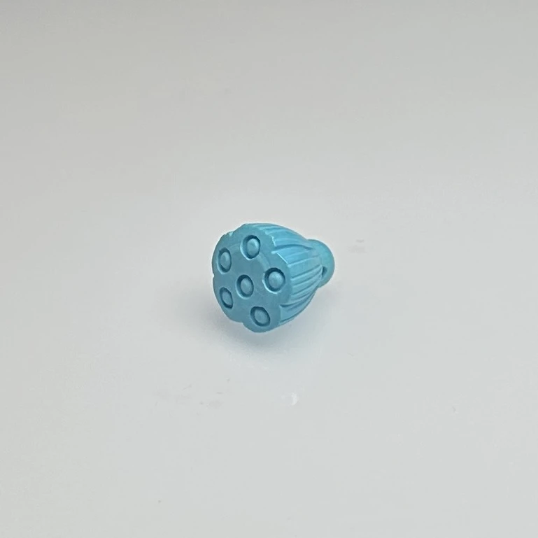 【081号】手工文玩配饰  莲蓬侧挂（蓝色）（可润色）