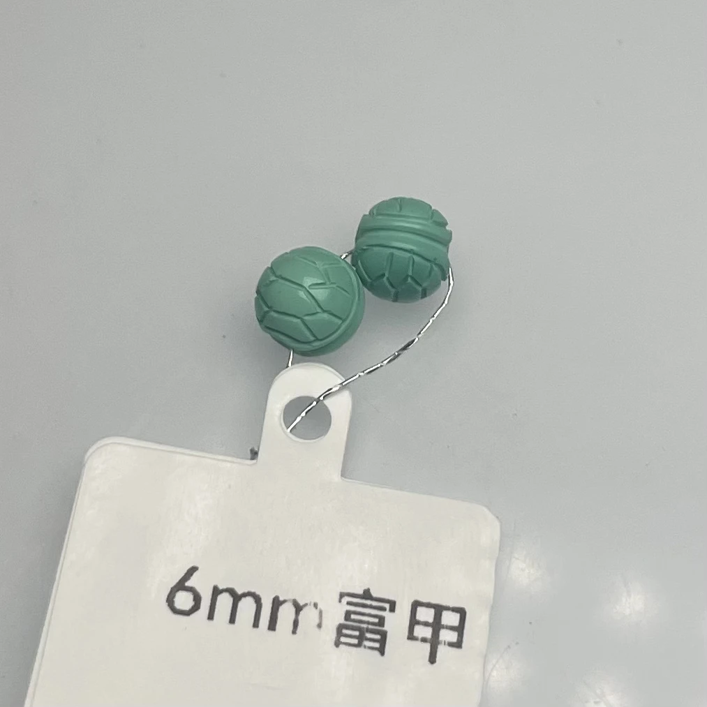 【082号】手工文玩配饰配珠 6mm富甲一对（可润色）