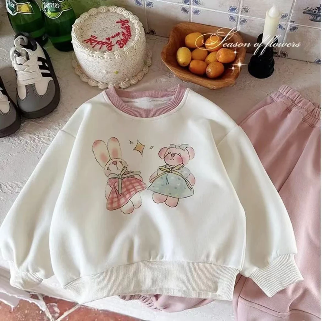 A-Y18女宝可爱时尚卫衣春秋百搭