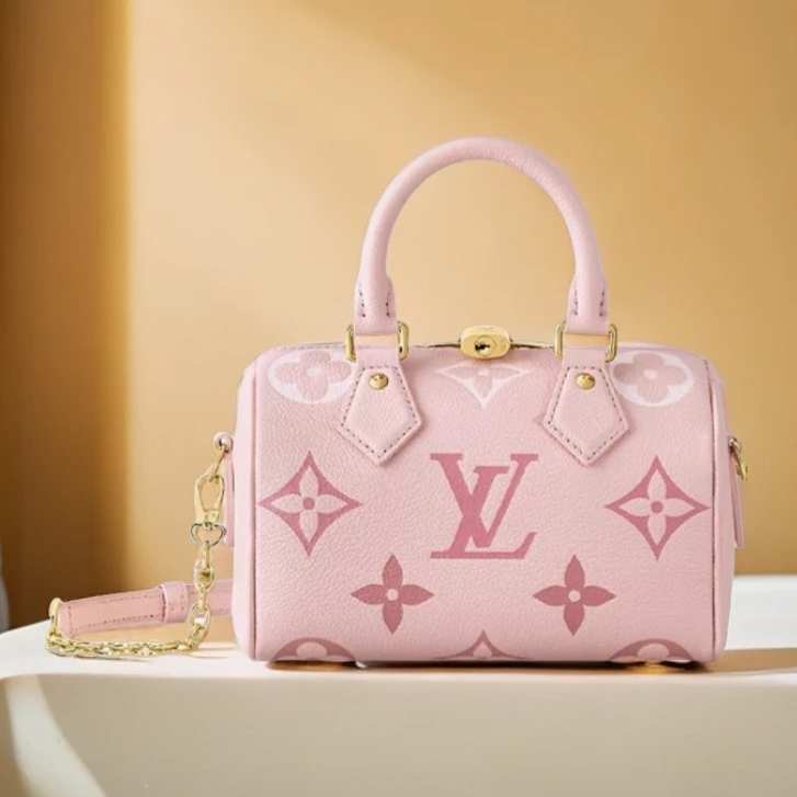 全新未使用 LouisVuitton/路易威登 speedy20草莓冰淇淋805372