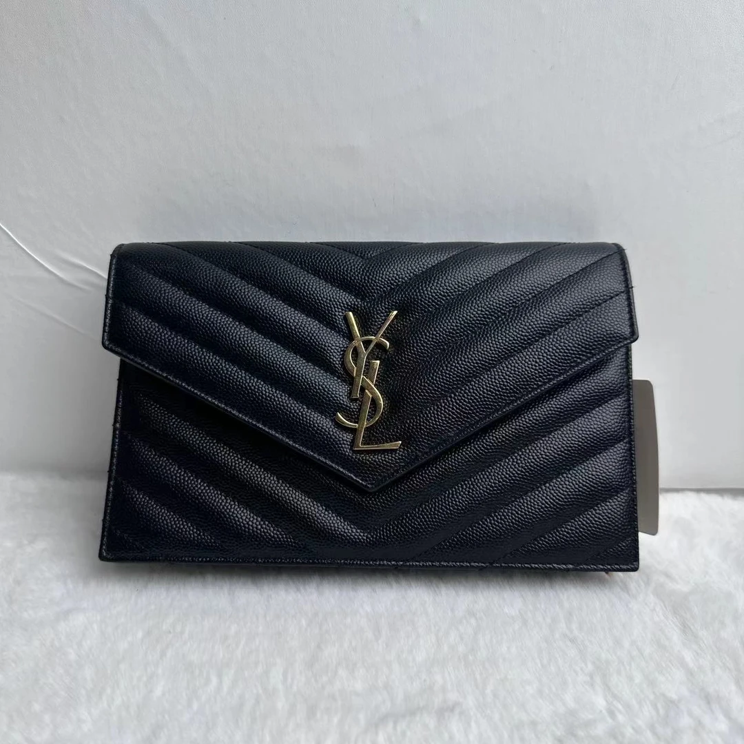 99新 YSL/圣罗兰 WOC 信封包 链条包 单肩斜挎包 804209