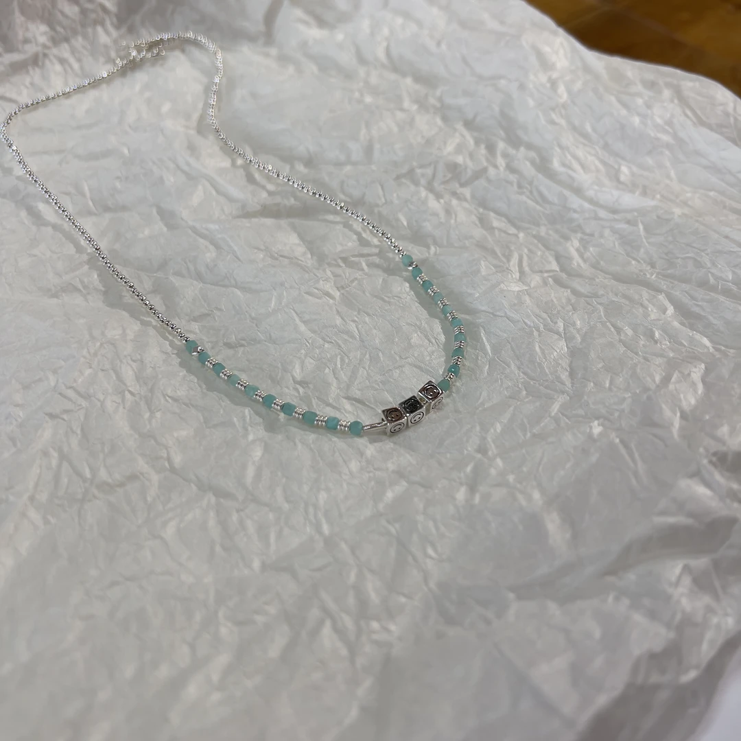 链子925银 阿腾莎银饰 笑发达  925银百搭小众原创手工项链