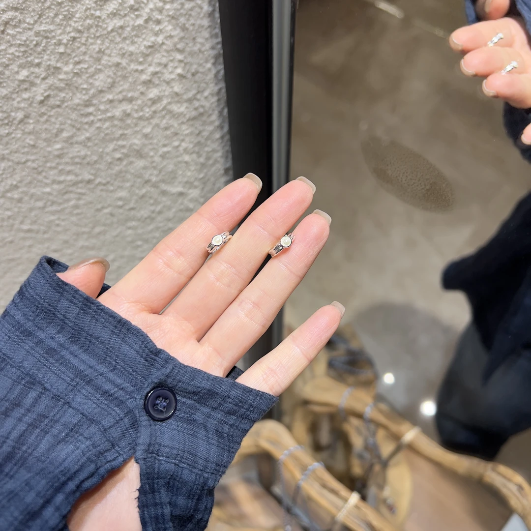 925银耳饰 925银耳扣 狂澜 百搭小众小巧耳扣