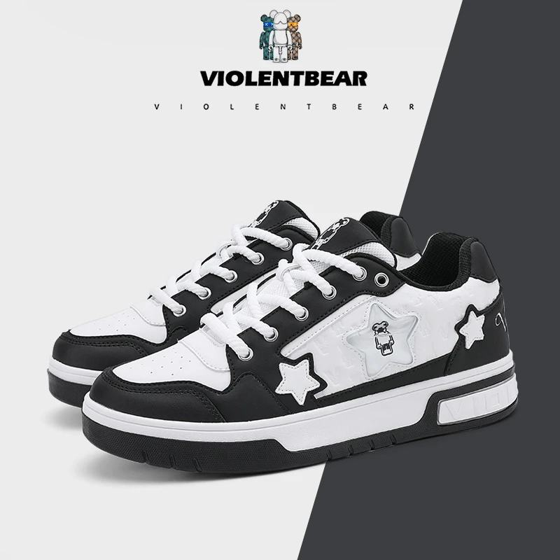 VIOLENTBEAR/暴力熊板鞋情侣夏季低帮休闲学生潮鞋情侣款158
