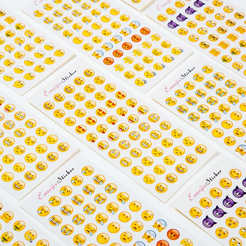 emoji贴纸表情包迷你传纸条神器手帐装饰小图案可爱搞怪创意个性
