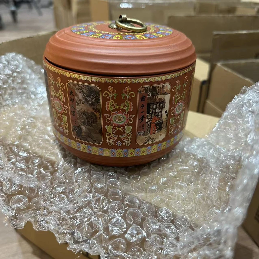 当代 四大名著紫砂茶叶罐1787
