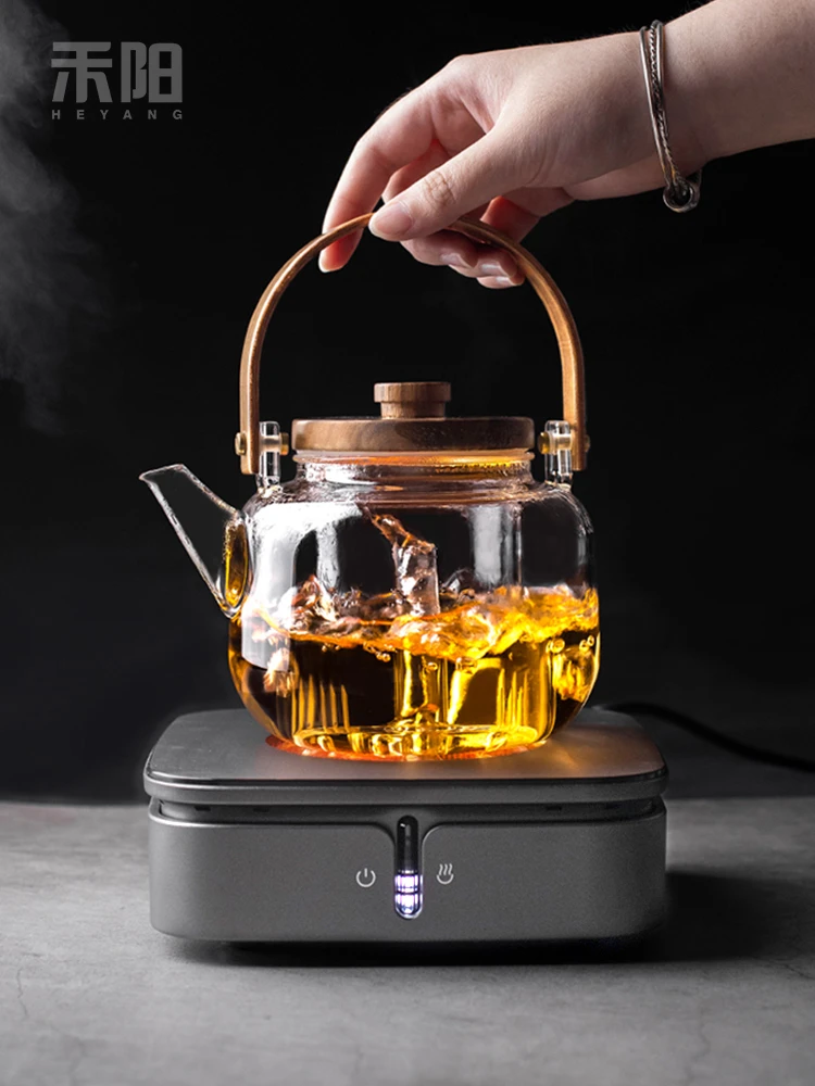 煮茶壶煮茶器新款家用耐高温加厚玻璃烧水泡茶壶电陶炉煮茶炉